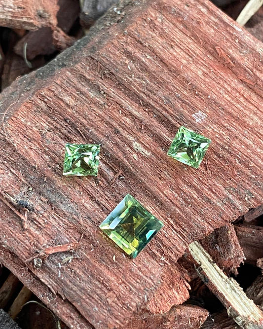 Yellow Green Parti Sapphire
